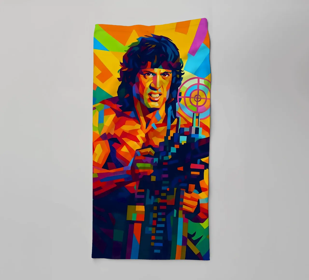 Rambo Sylvester Stallone towel by BONANZA