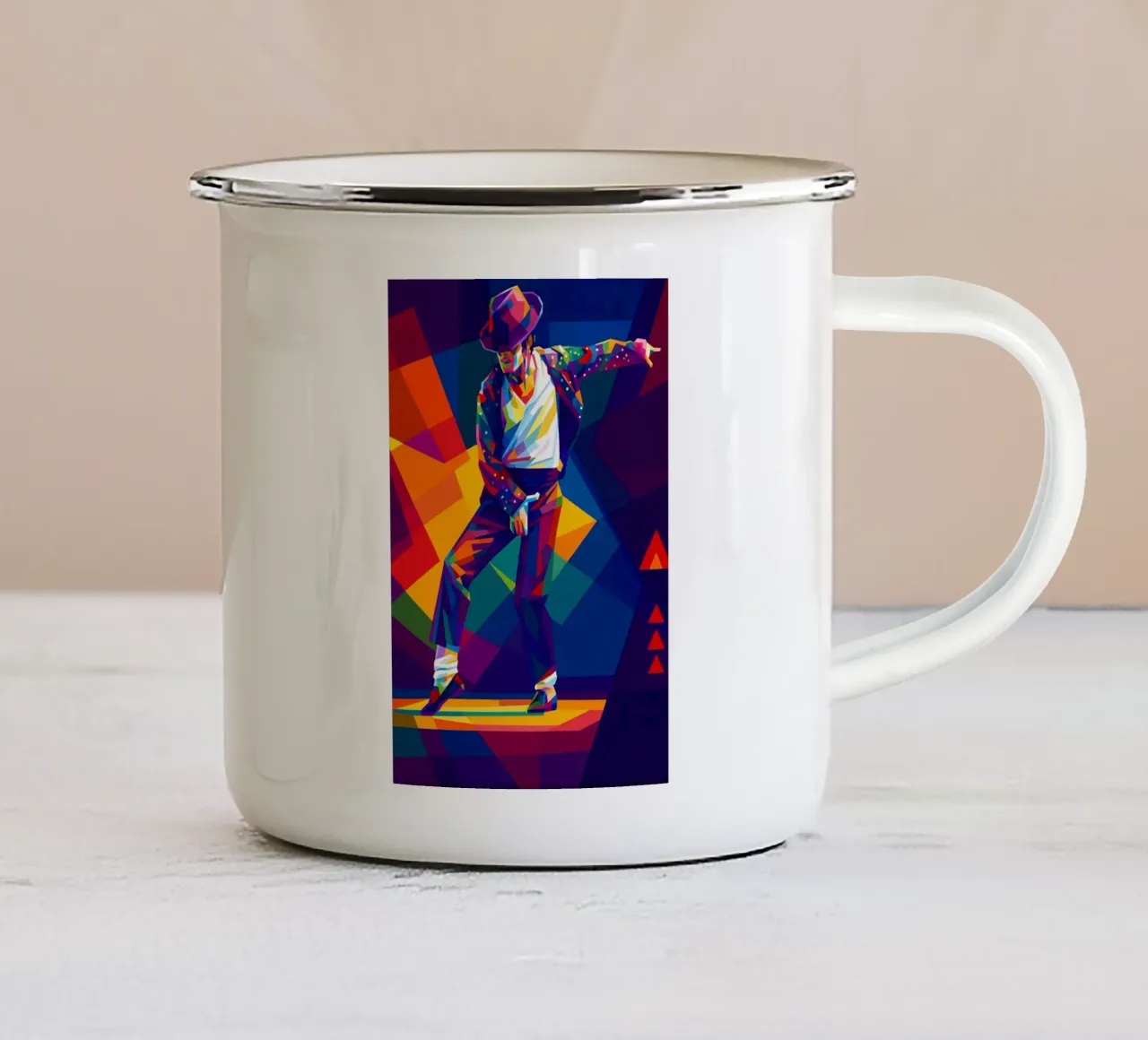 Michael Jackson danza wpap art tazza in smalto da BONANZA
