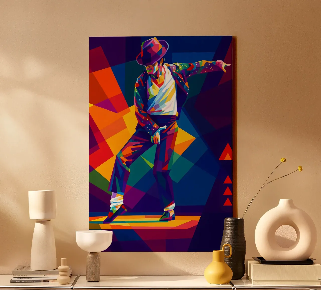 Michael Jackson dans wpap kunst canvas met Baklijst van BONANZA
