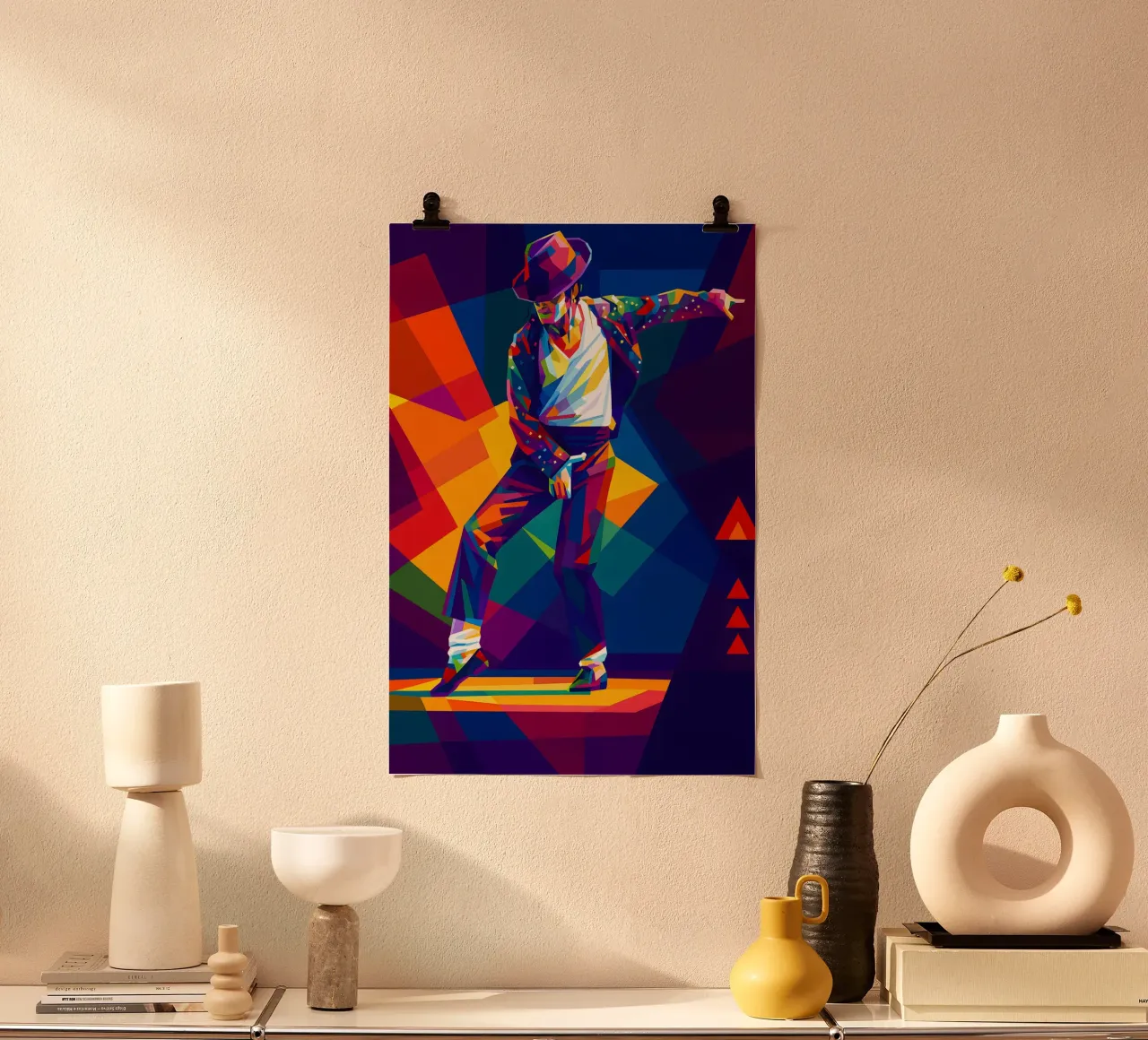 Michael Jackson danza wpap art poster con telaio in alluminio da BONANZA
