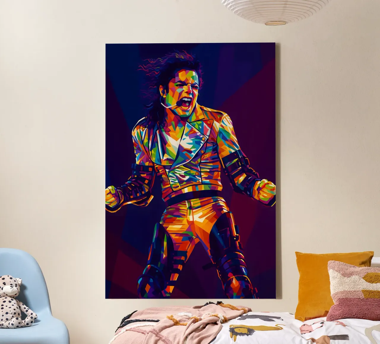 Michael Jackson vocalizzante wpap tela con Cornice a cassetta da BONANZA