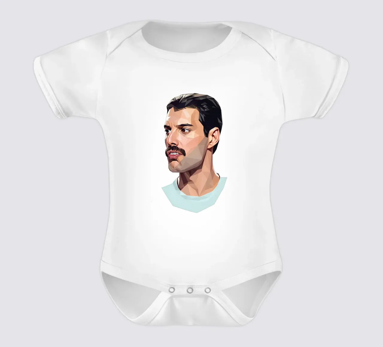Freddie Mercury Low poly body neonato maniche corte da Low Profile