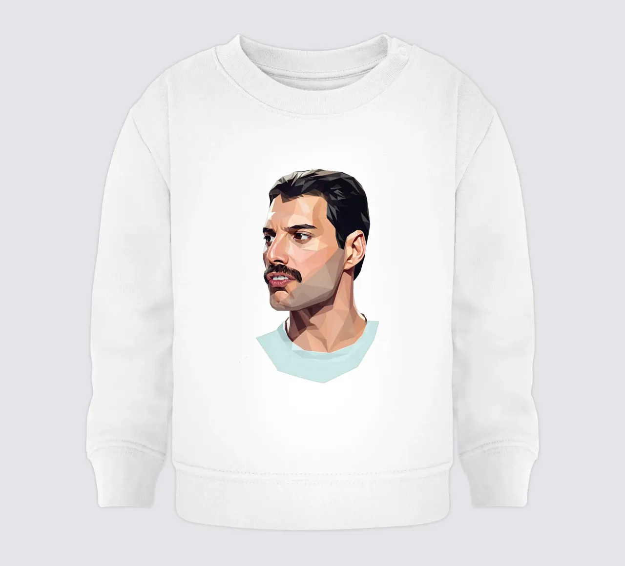 Freddie Mercury Low poly felpa neonato da Low Profile