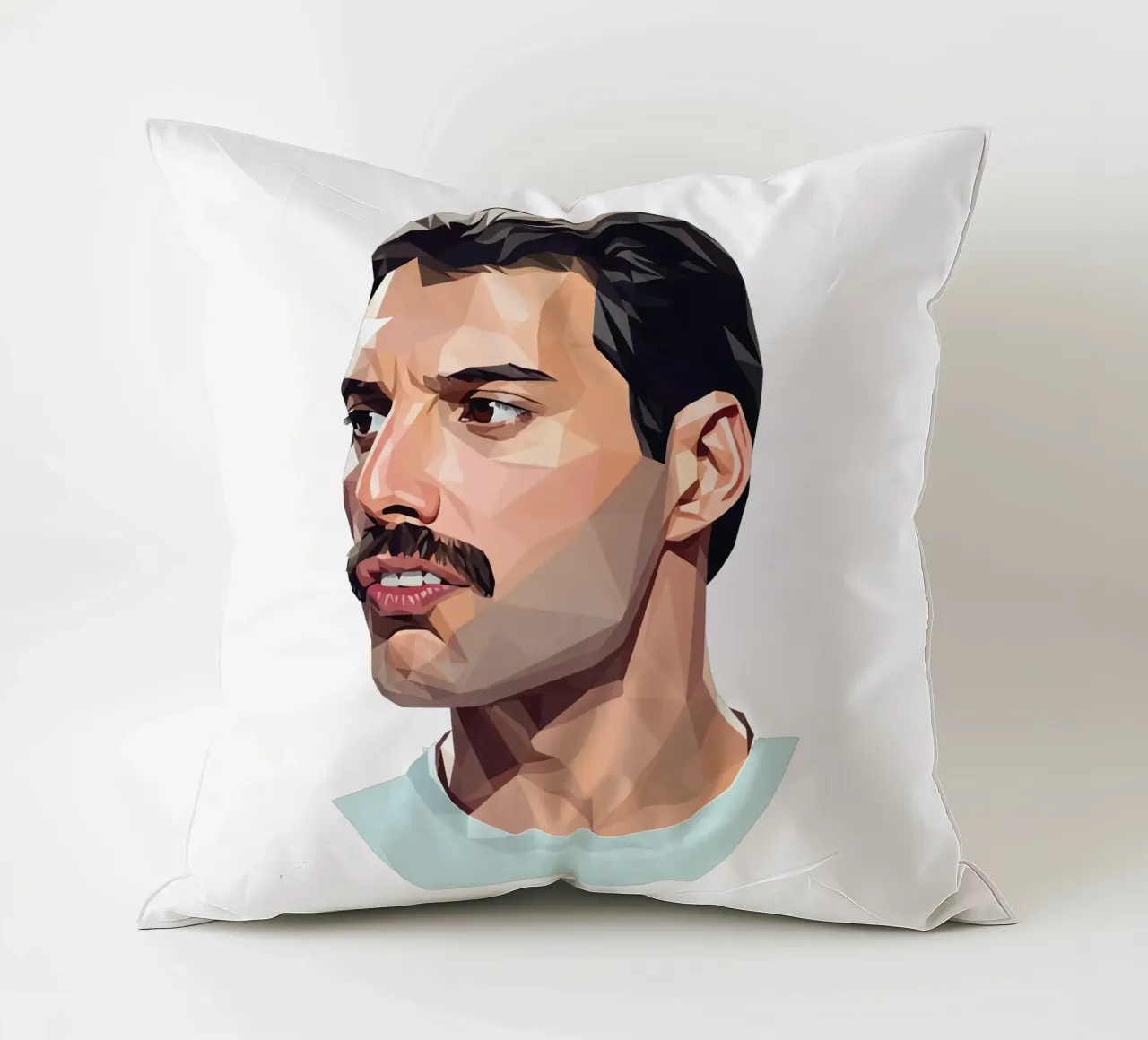 Freddie Mercury Low poly cuscino da Low Profile