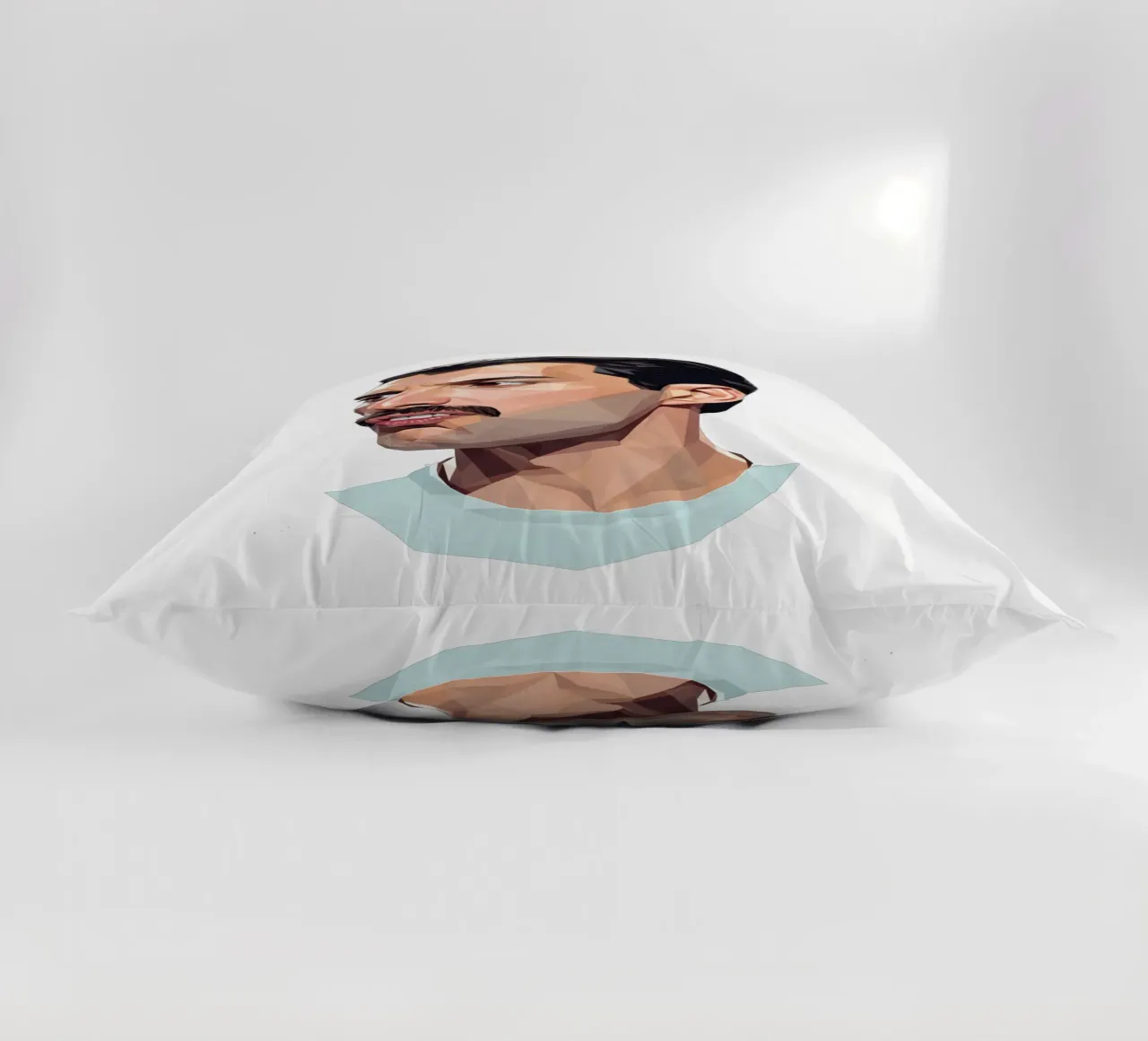 Freddie Mercury Low poly cuscino da Low Profile