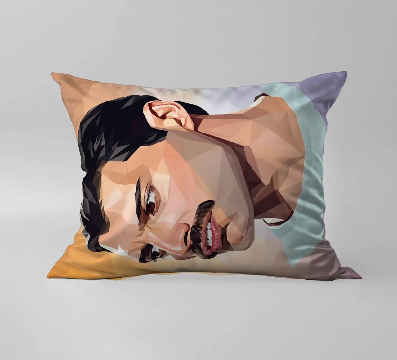 Freddie Mercury Low poly cuscino da Low Profile