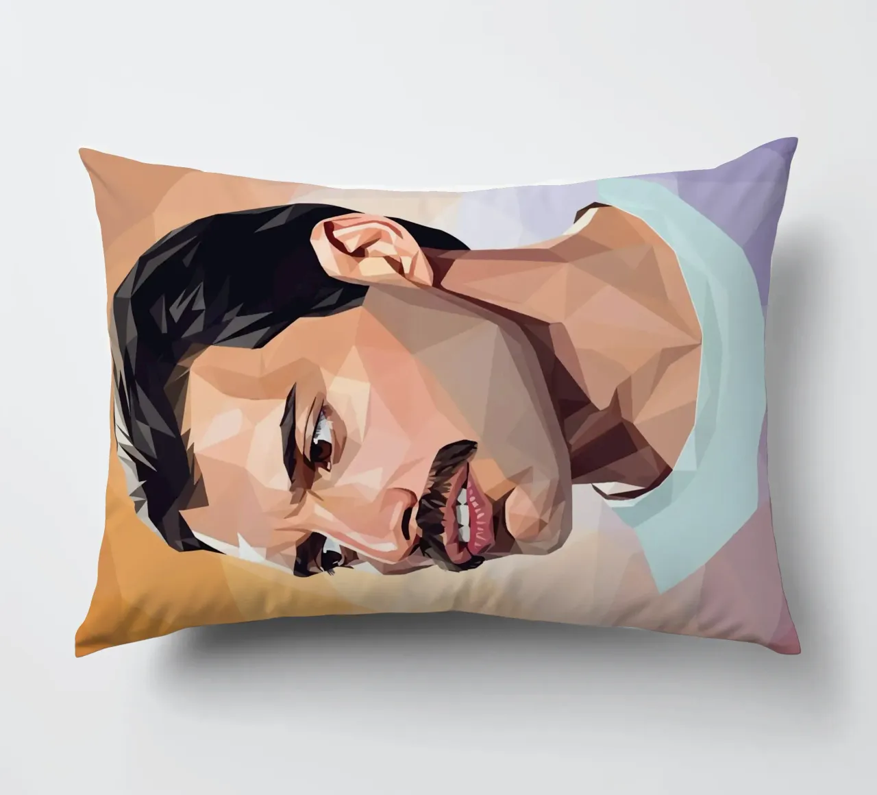 Freddie Mercury Low poly cuscino da Low Profile