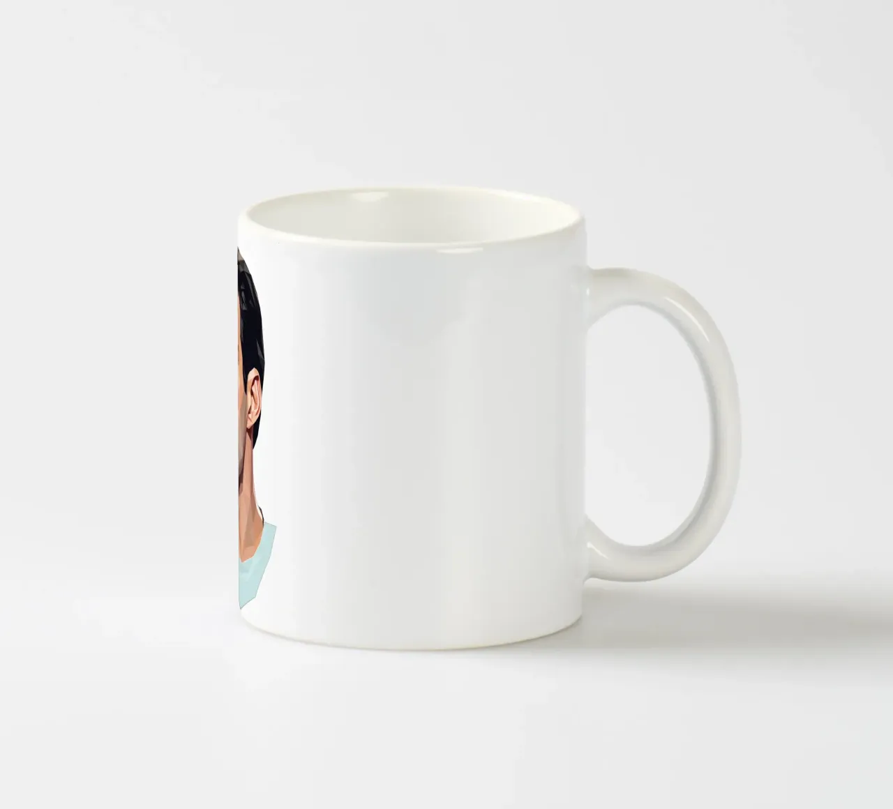Freddie Mercury Low poly tazza in ceramica da Low Profile