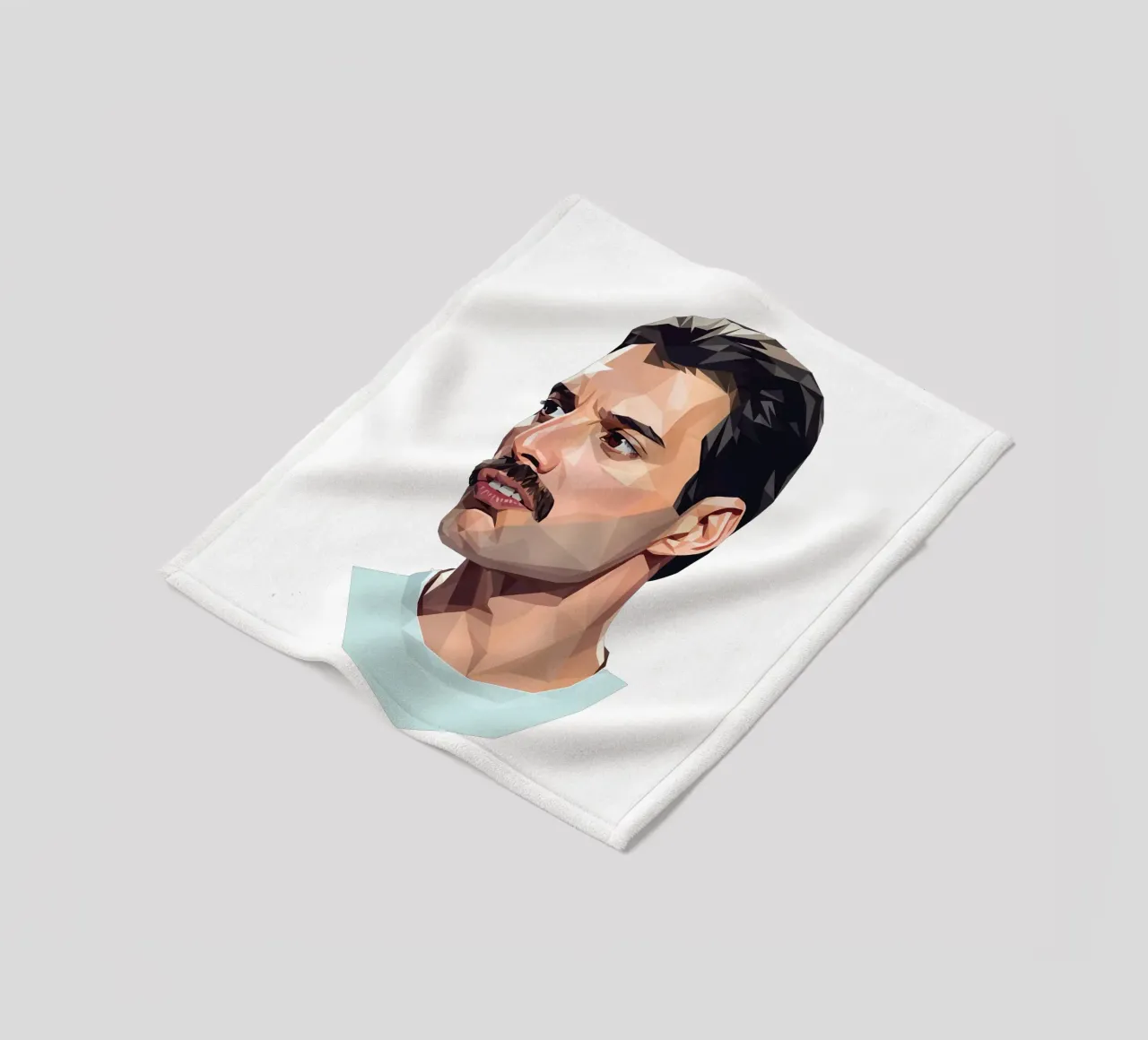 Freddie Mercury Low poly coperta in pile da Low Profile