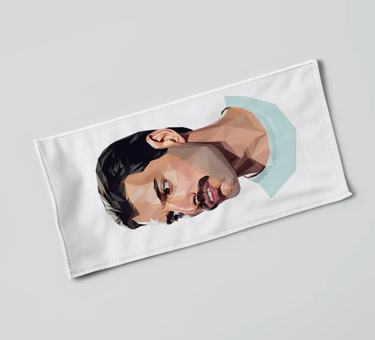 Freddie Mercury Low poly asciugamano da bagno da Low Profile