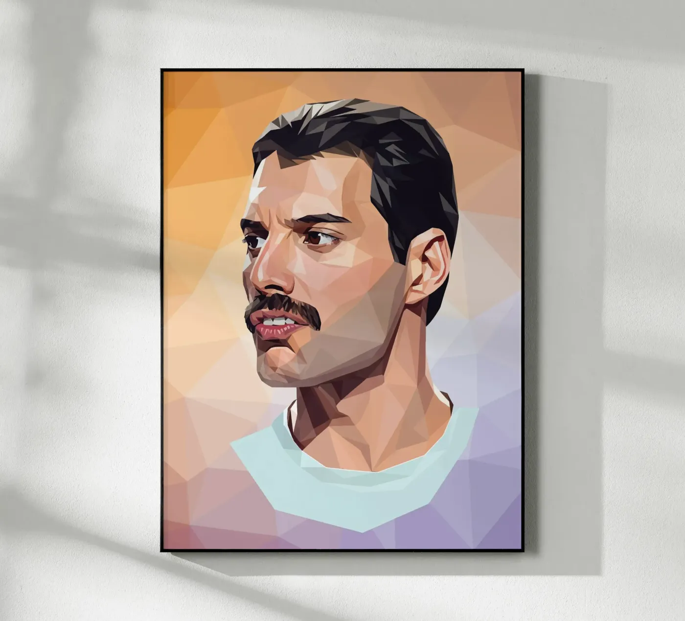 Freddie Mercury Low poly plexiglass da Low Profile