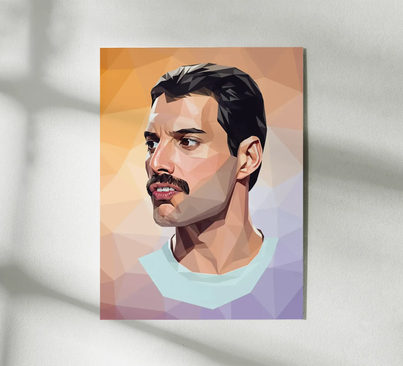 Freddie Mercury Low poly plexiglass da Low Profile