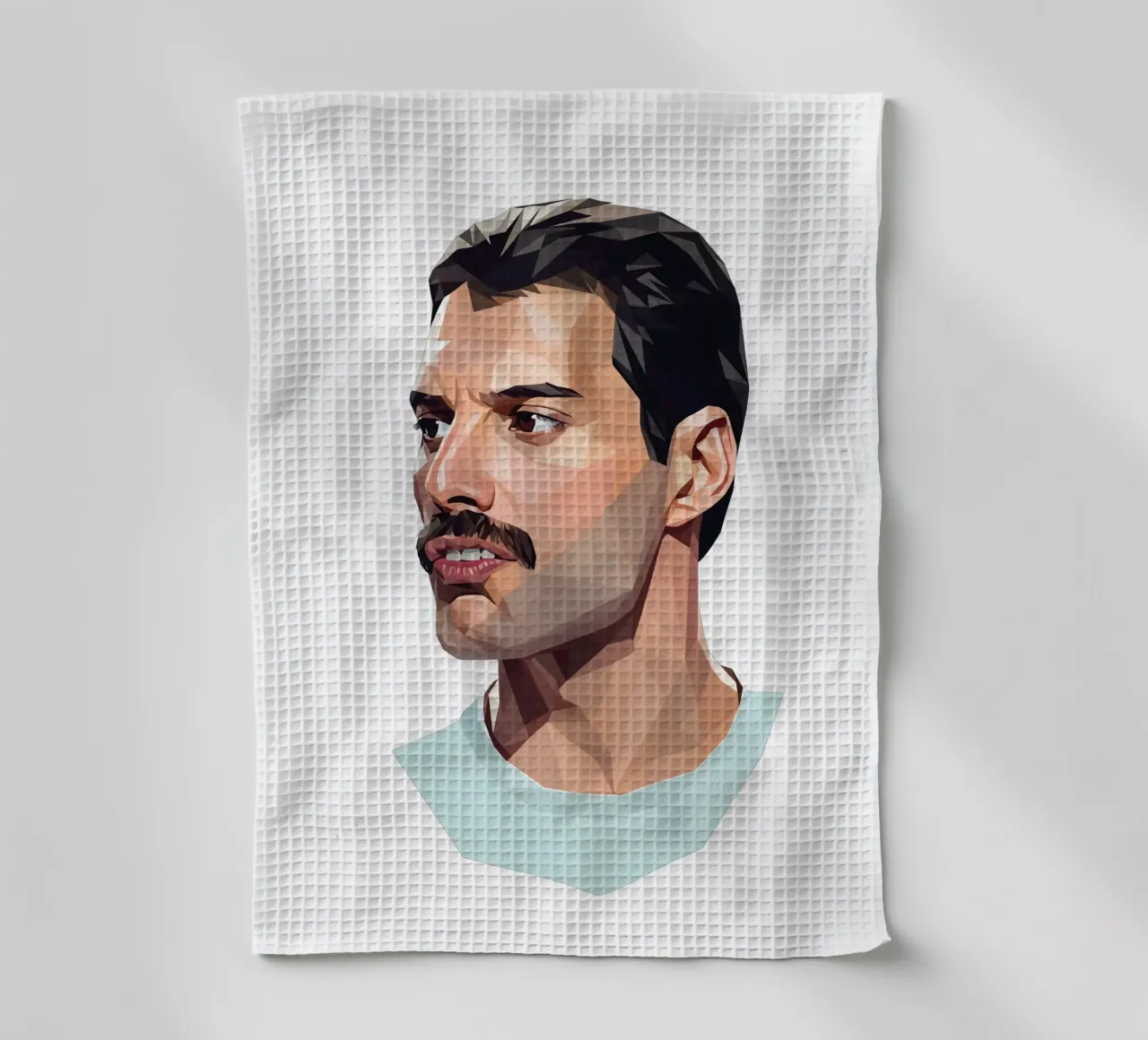 Freddie Mercury Low poly canovaccio da cucina da Low Profile