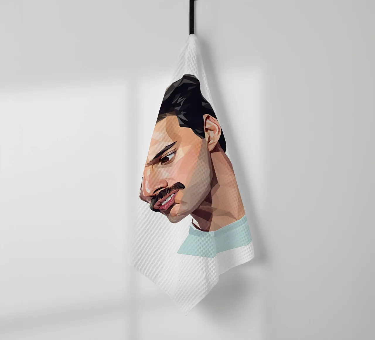 Freddie Mercury Low poly canovaccio da cucina da Low Profile