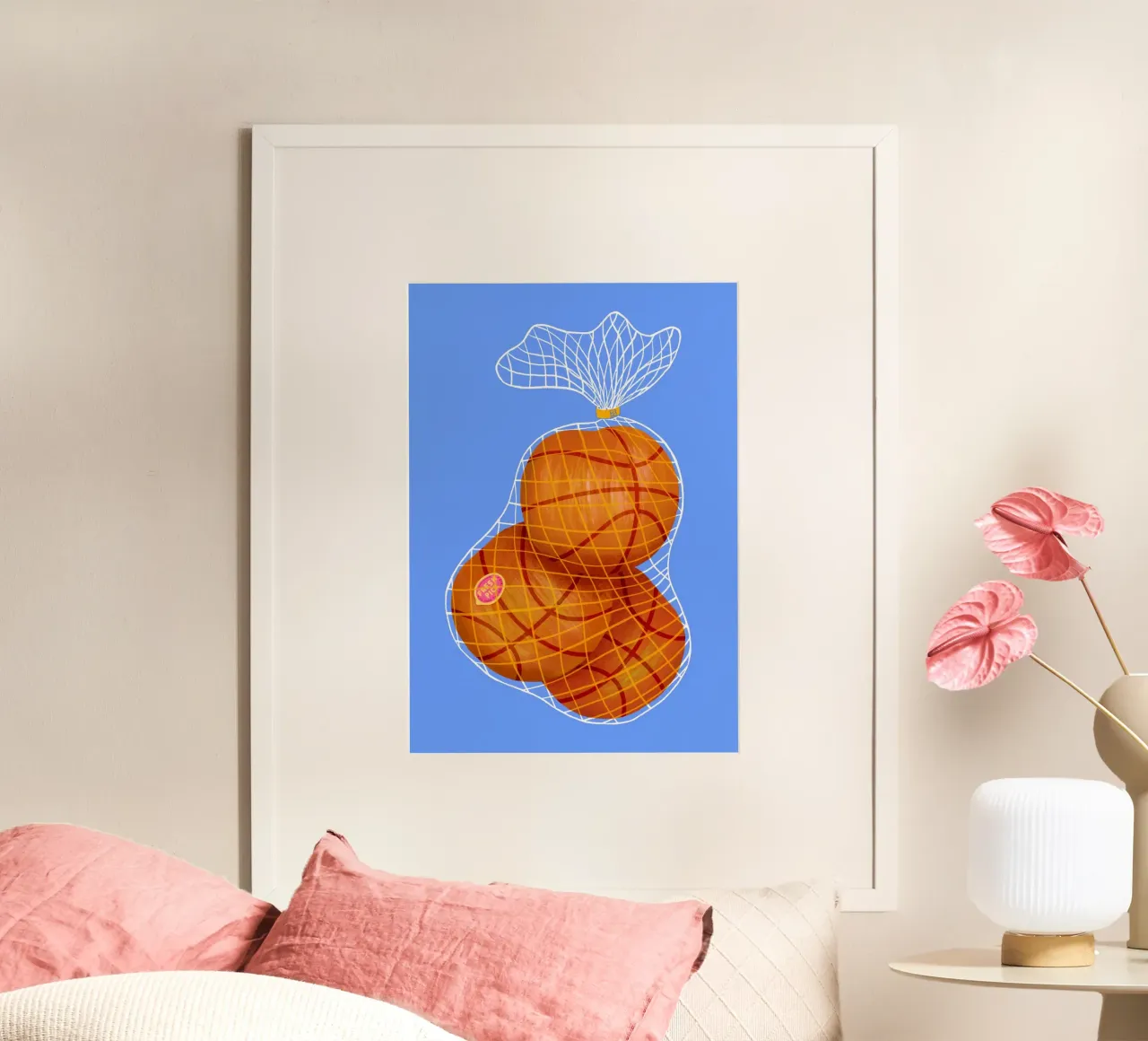 Scelta fresca poster con telaio in legno da Laura O'Connor