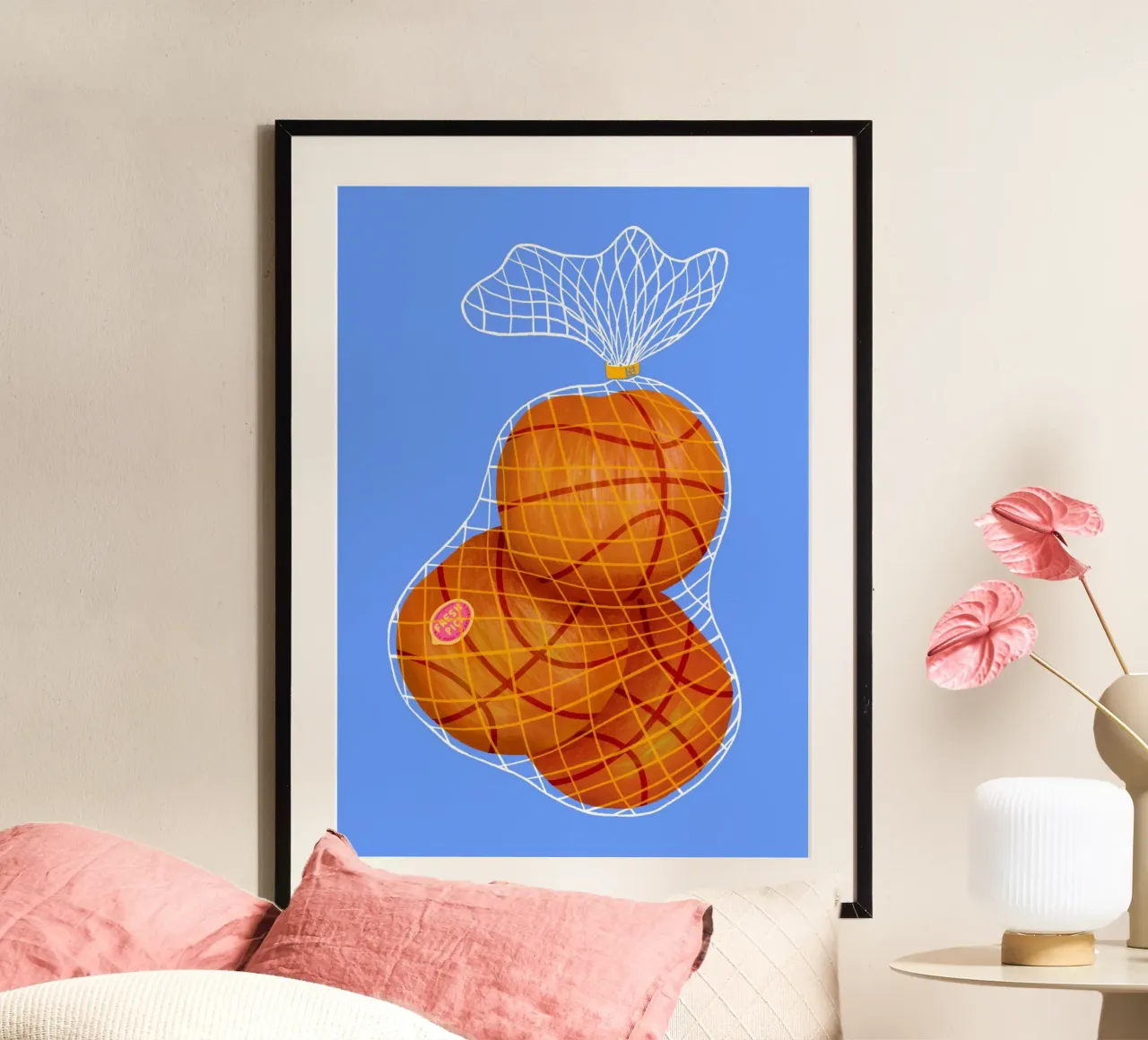 Scelta fresca poster con telaio in legno da Laura O'Connor