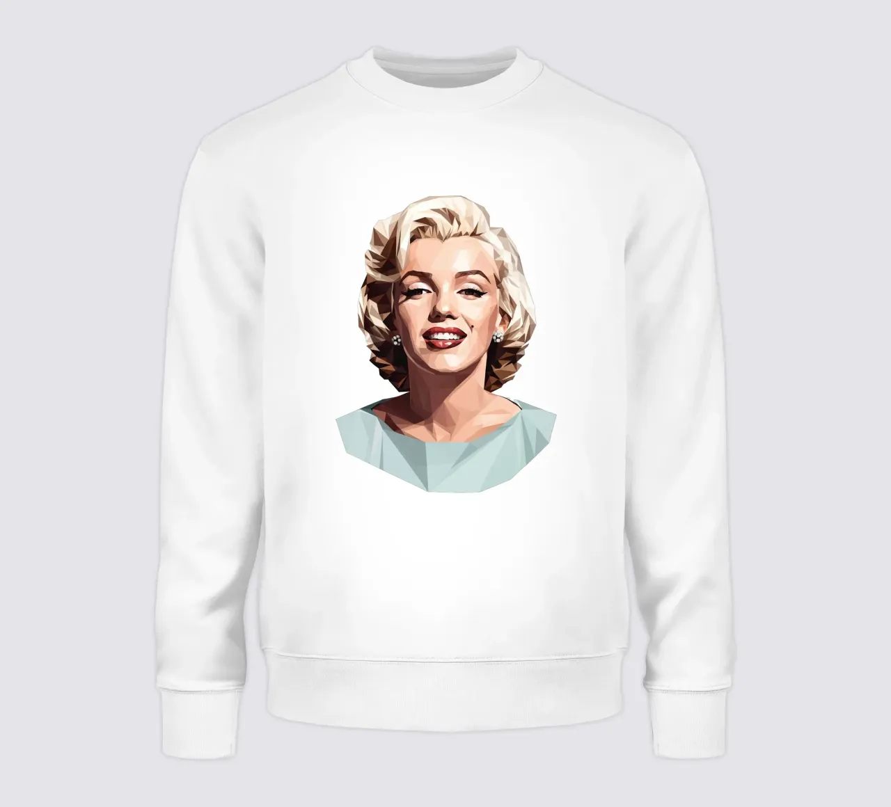 Marilyn Monroe Lowpoly felpa da Low Profile