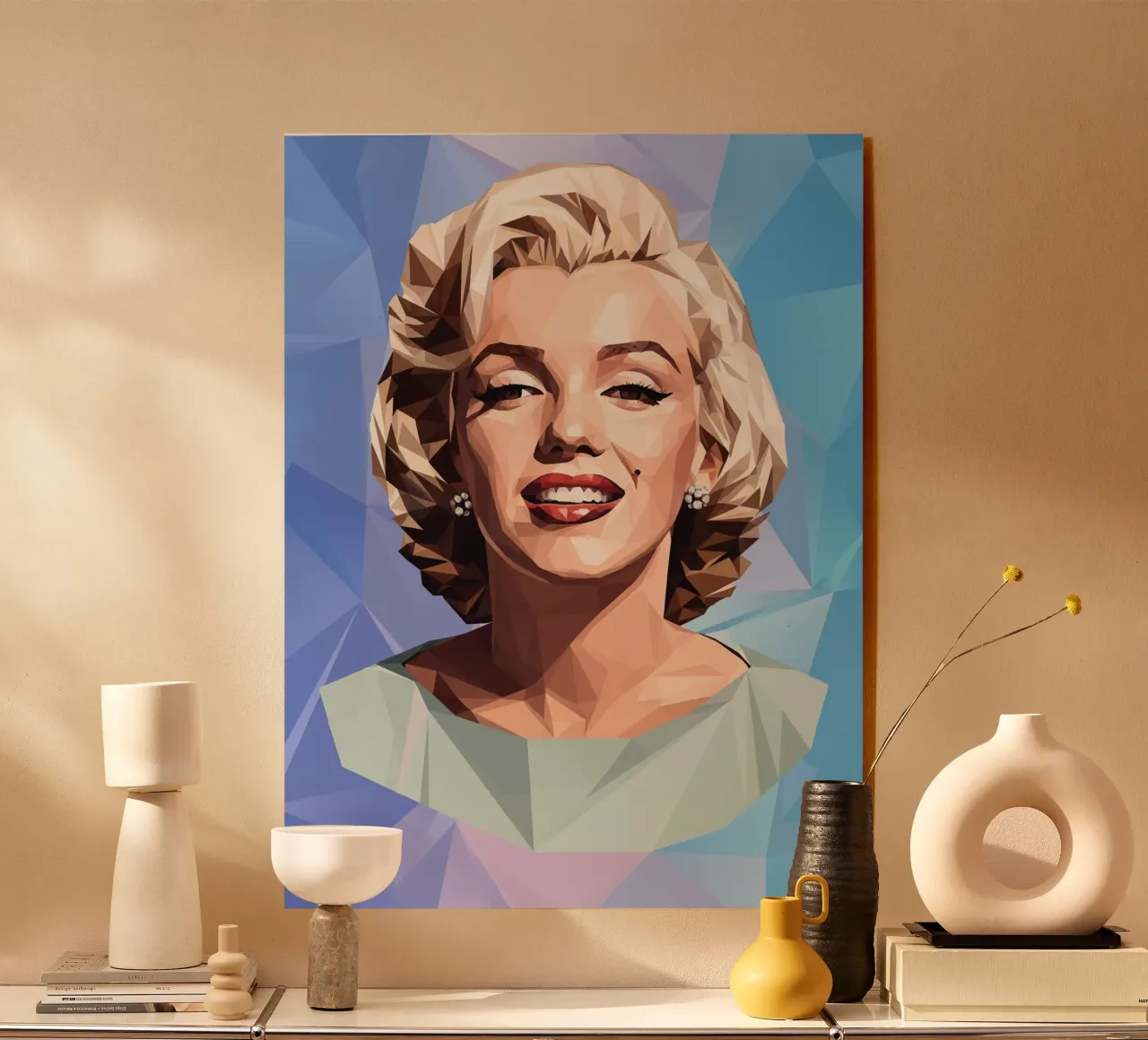Marilyn Monroe Lowpoly plexiglass da Low Profile