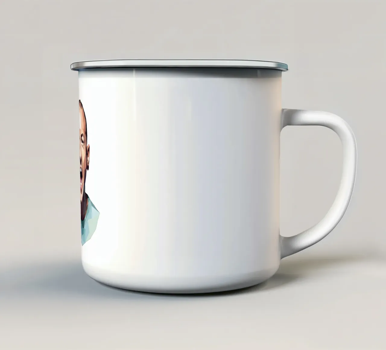 Chester Bennington Scream Lowpoly tazza in smalto da Low Profile