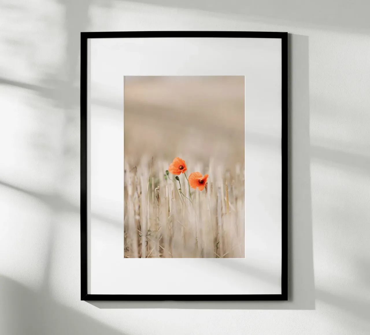 Summer Poppies poster con telaio in legno da Mareike Böhmer Photography