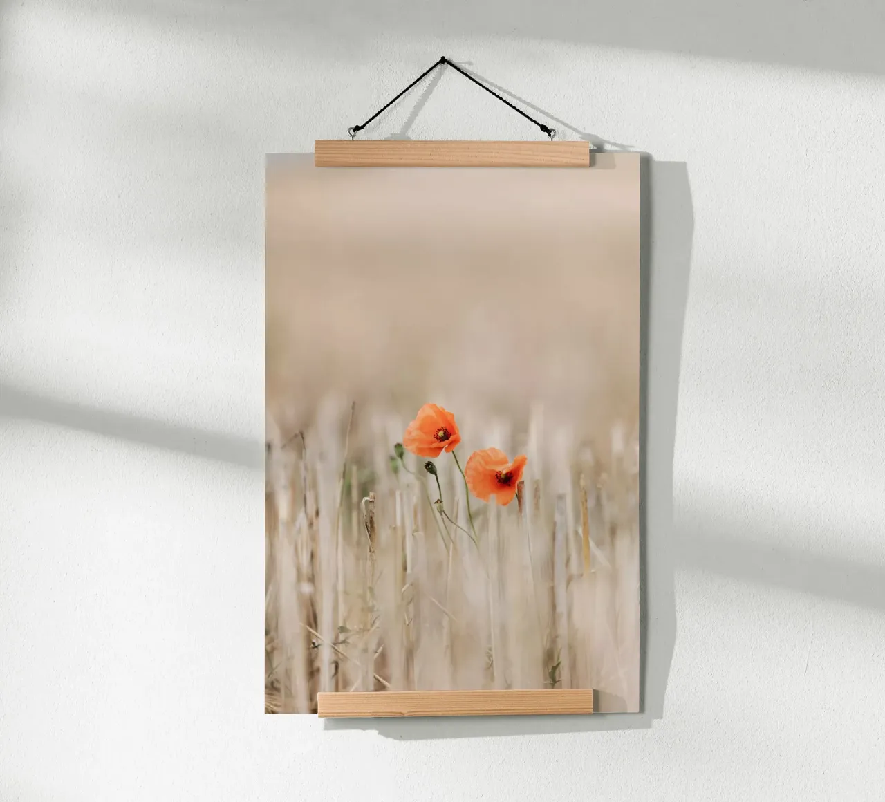 Summer Poppies poster con telaio in legno da Mareike Böhmer Photography
