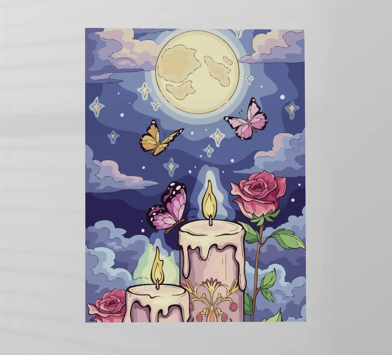 candle under the moon pellicola backlit da Dumery Art