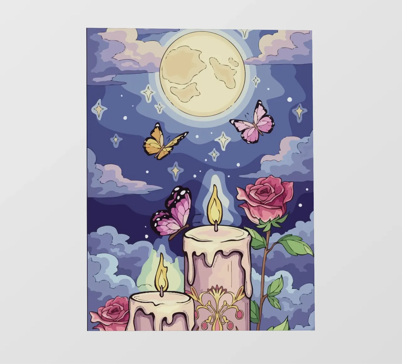 candle under the moon pellicola backlit da Dumery Art