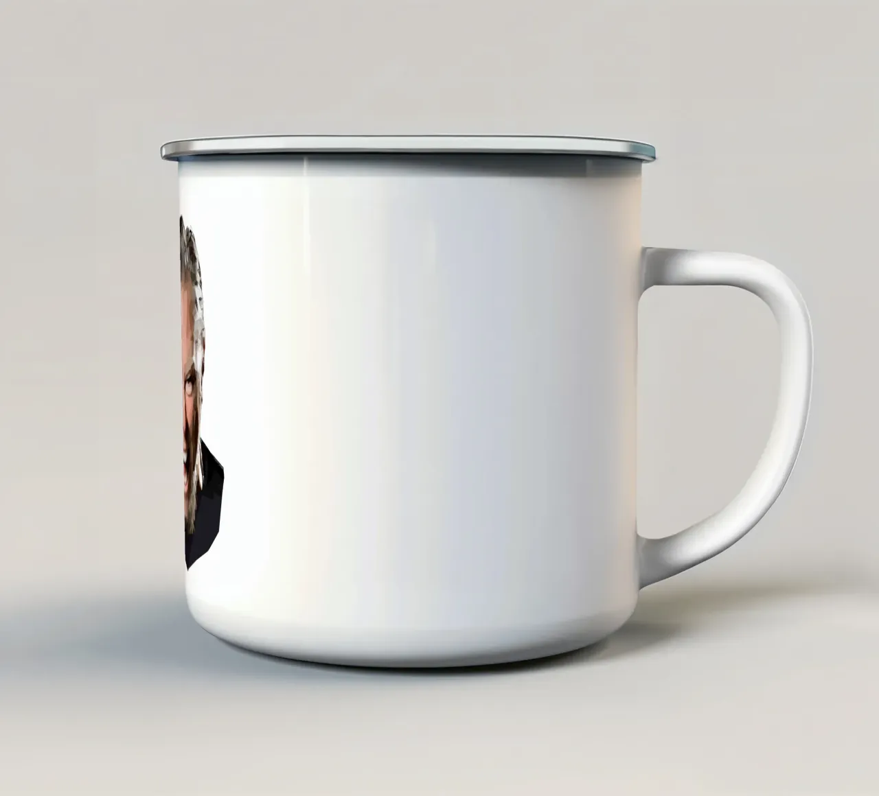 James Hetfield Urlo Lowpoly tazza in smalto da Low Profile