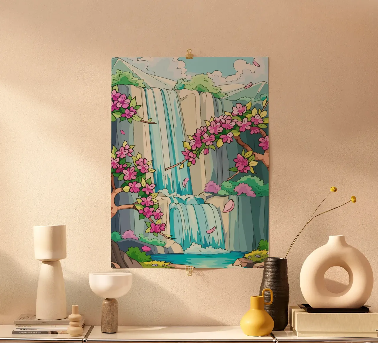 waterfall poster da Dumery Art