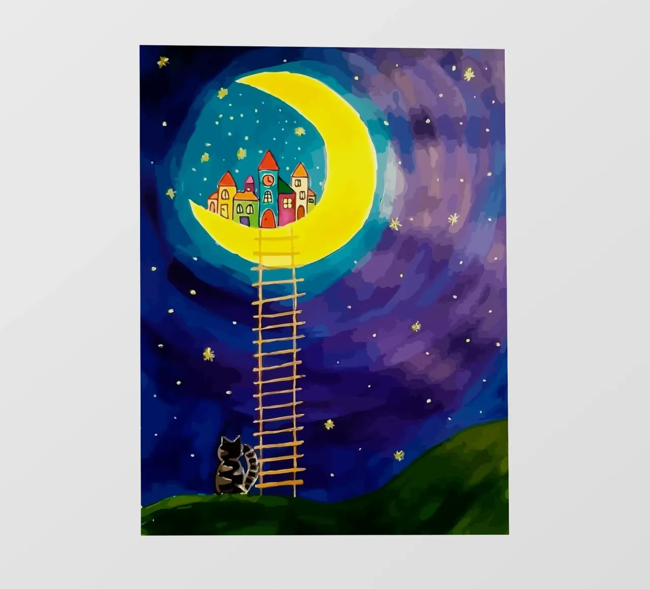 stairs up to the moon pellicola backlit da Dumery Art
