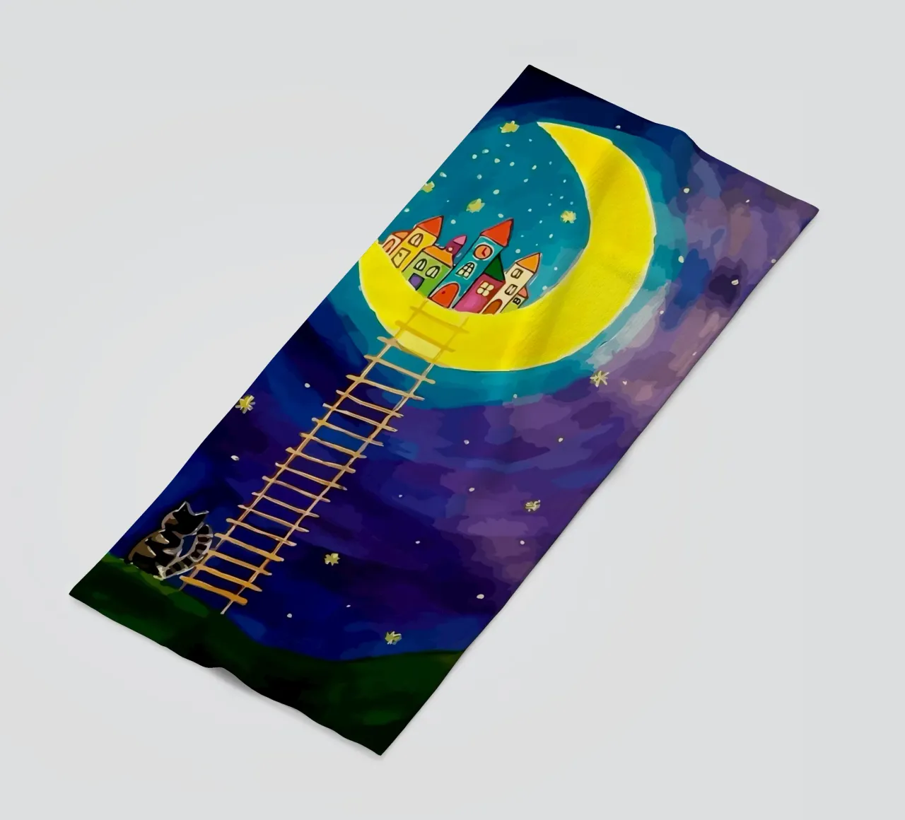 stairs up to the moon telo mare da Dumery Art