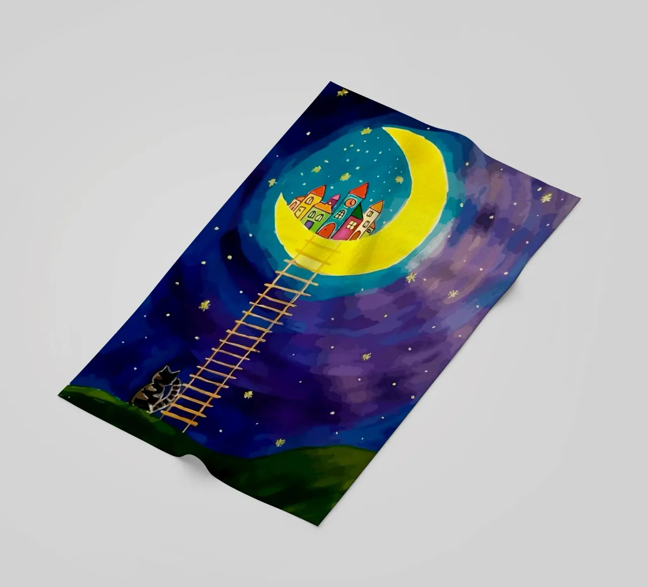 stairs up to the moon telo mare da Dumery Art
