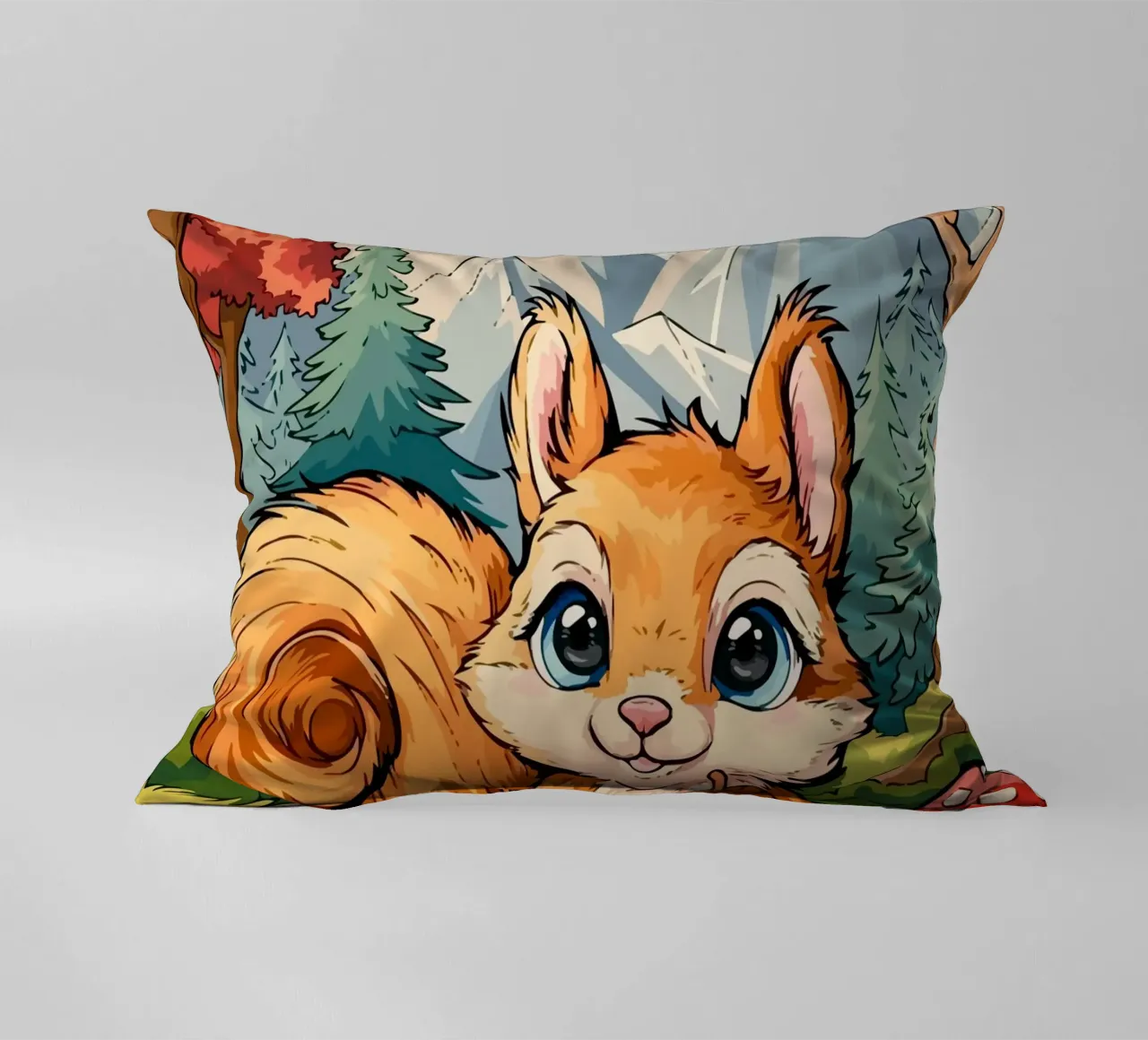 squirrel cuscino da Dumery Art