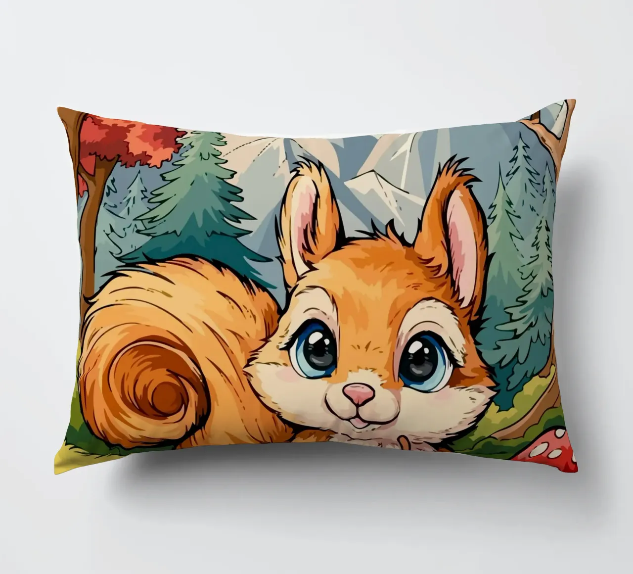 squirrel cuscino da Dumery Art
