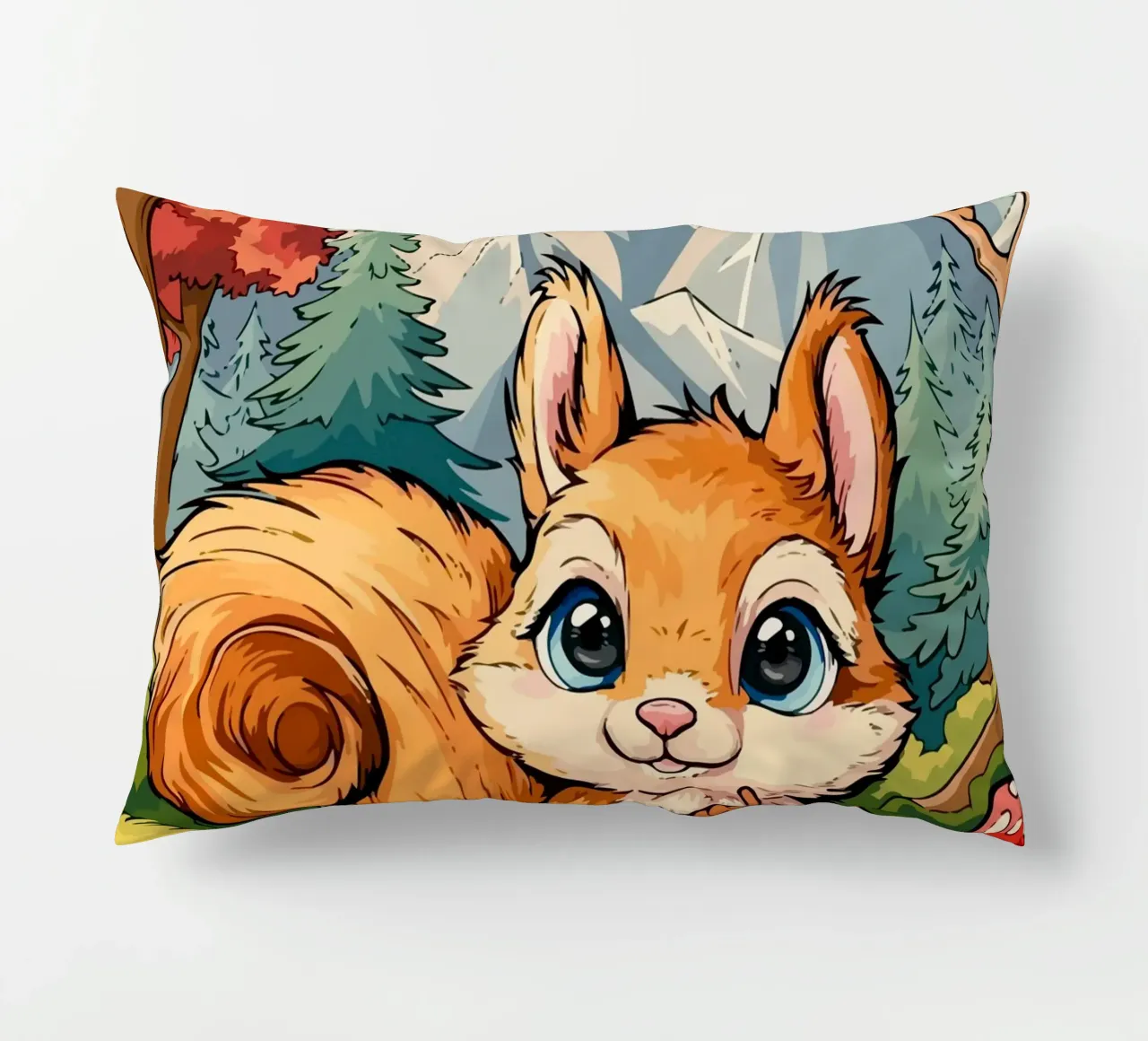 squirrel cuscino da Dumery Art