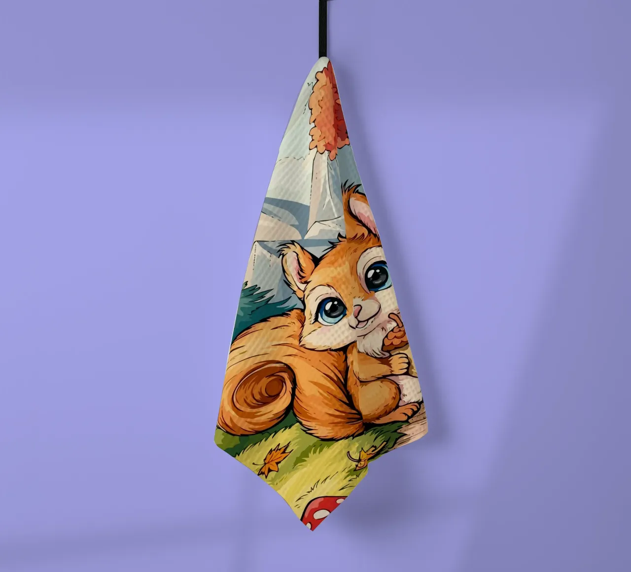 squirrel canovaccio da cucina da Dumery Art