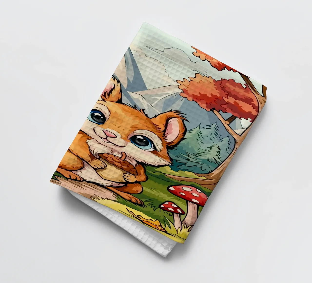 squirrel canovaccio da cucina da Dumery Art