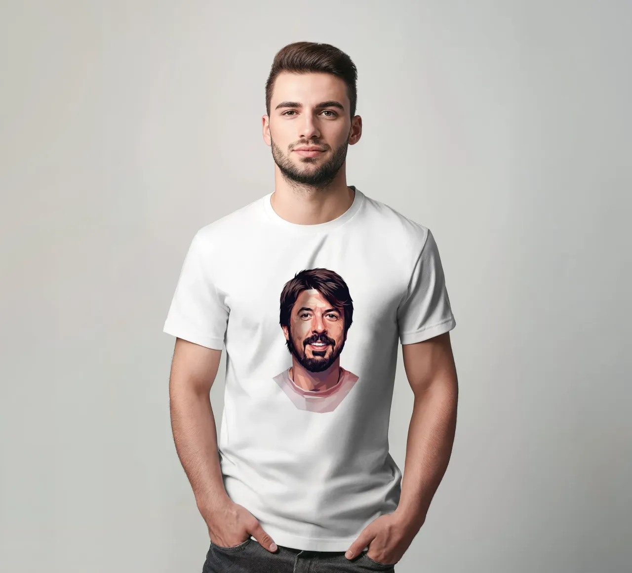 Dave Grohl Low poly t-shirt da Low Profile