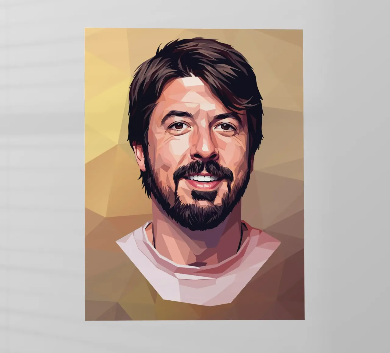 Dave Grohl Low poly pellicola backlit da Low Profile