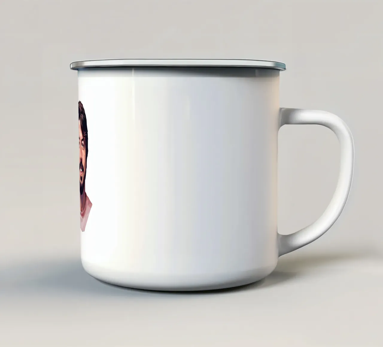 Dave Grohl Low poly tazza in smalto da Low Profile