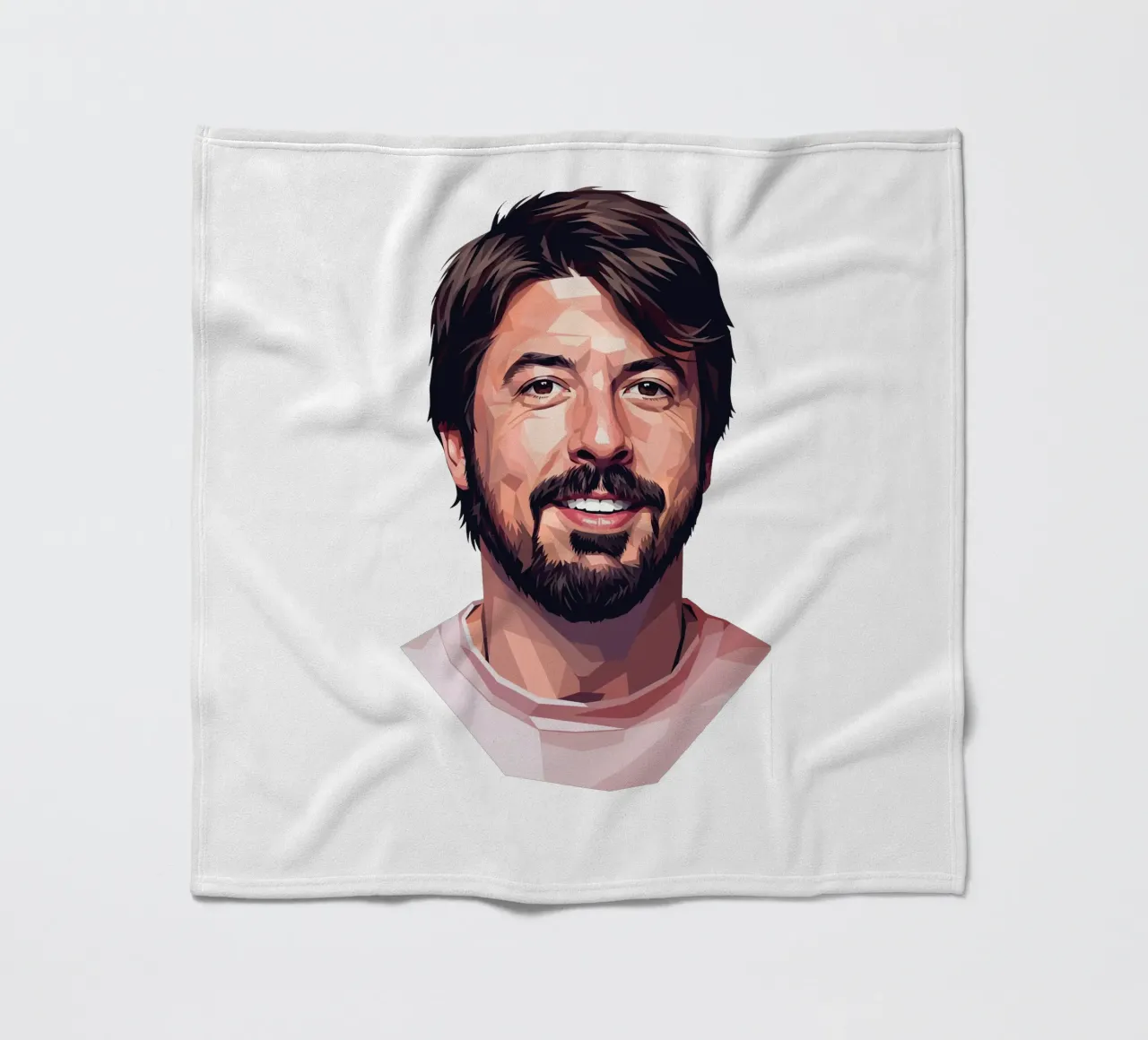 Dave Grohl Low poly coperta in pile da Low Profile