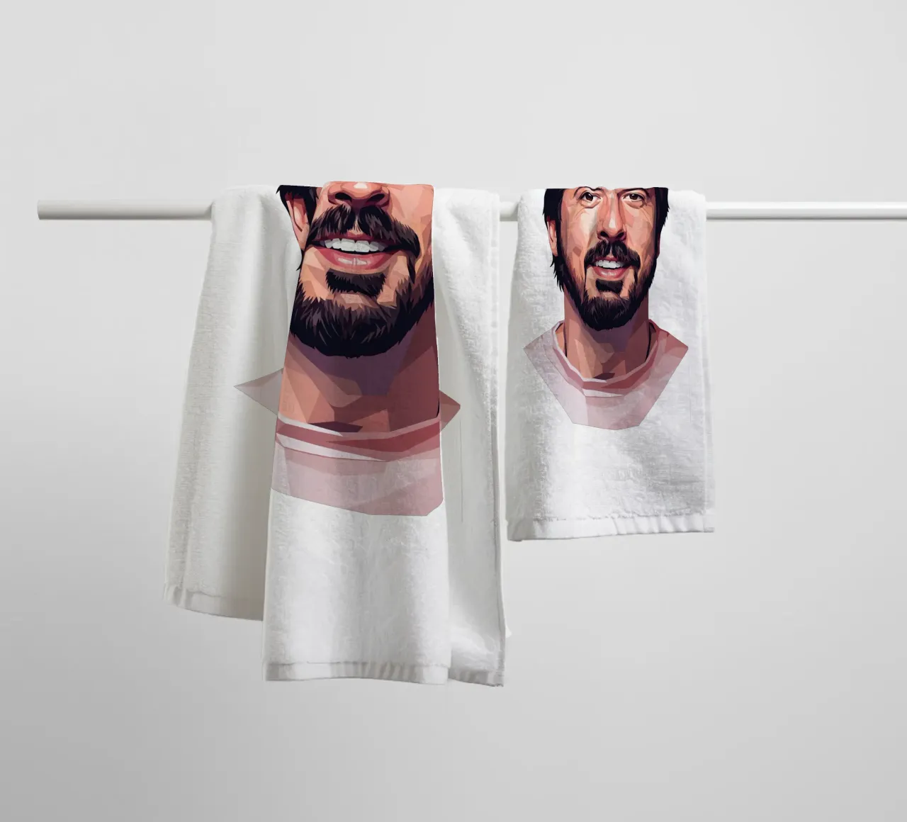 Dave Grohl Low poly asciugamano da bagno da Low Profile