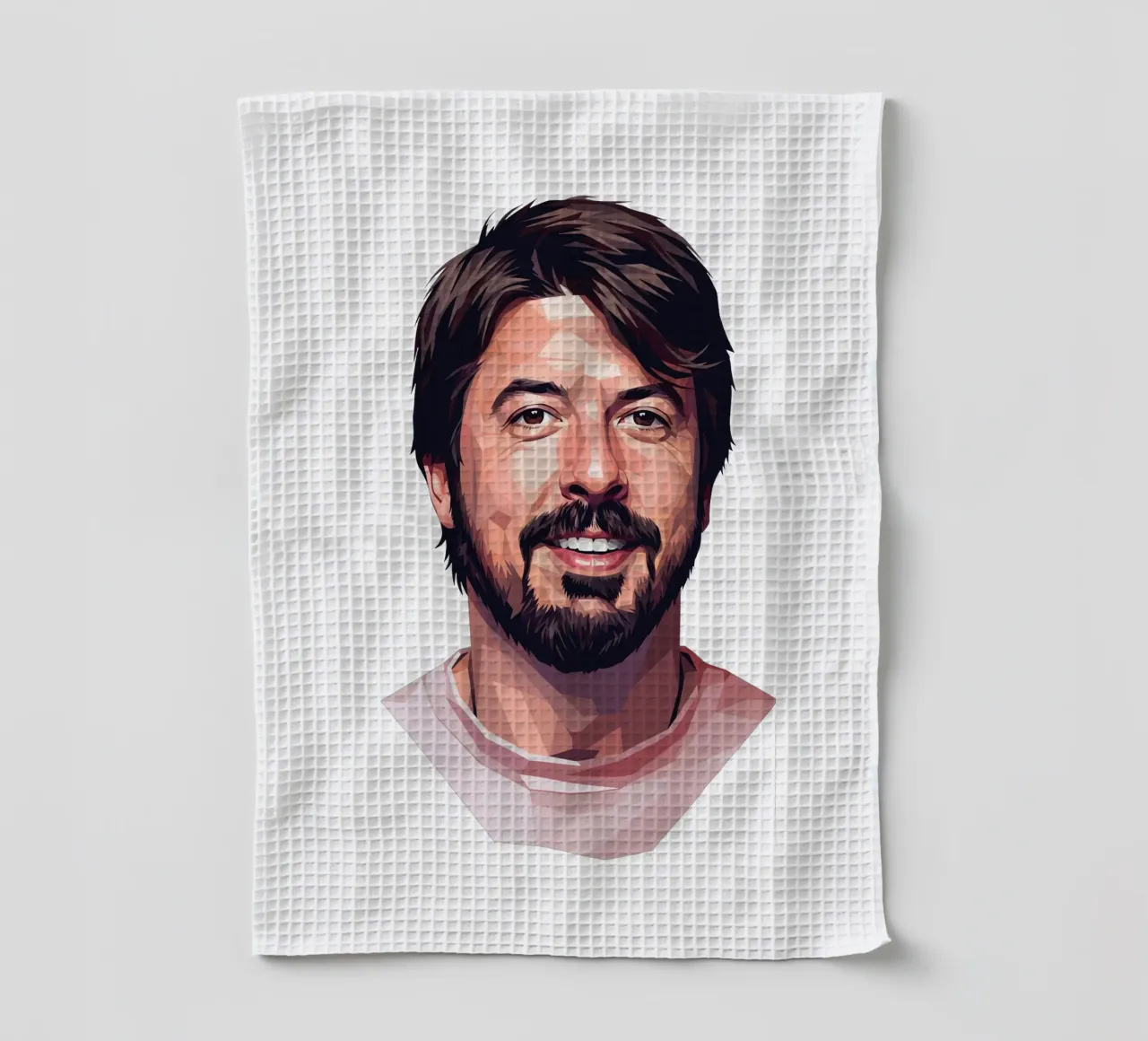 Dave Grohl Low poly canovaccio da cucina da Low Profile