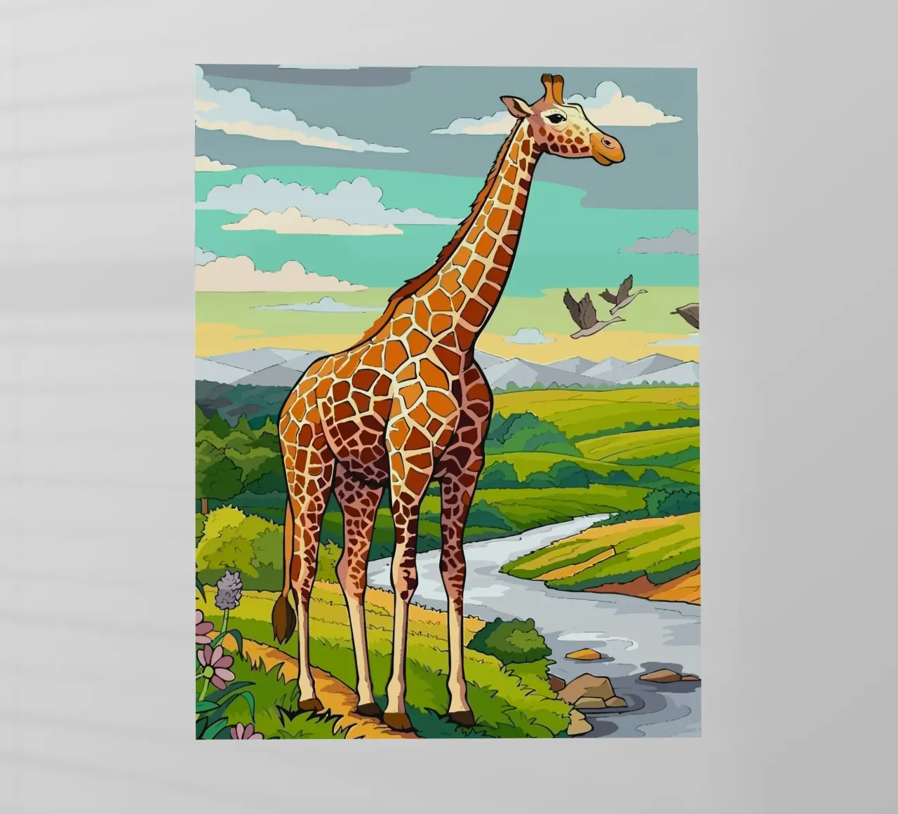 giraffe pellicola backlit da Dumery Art