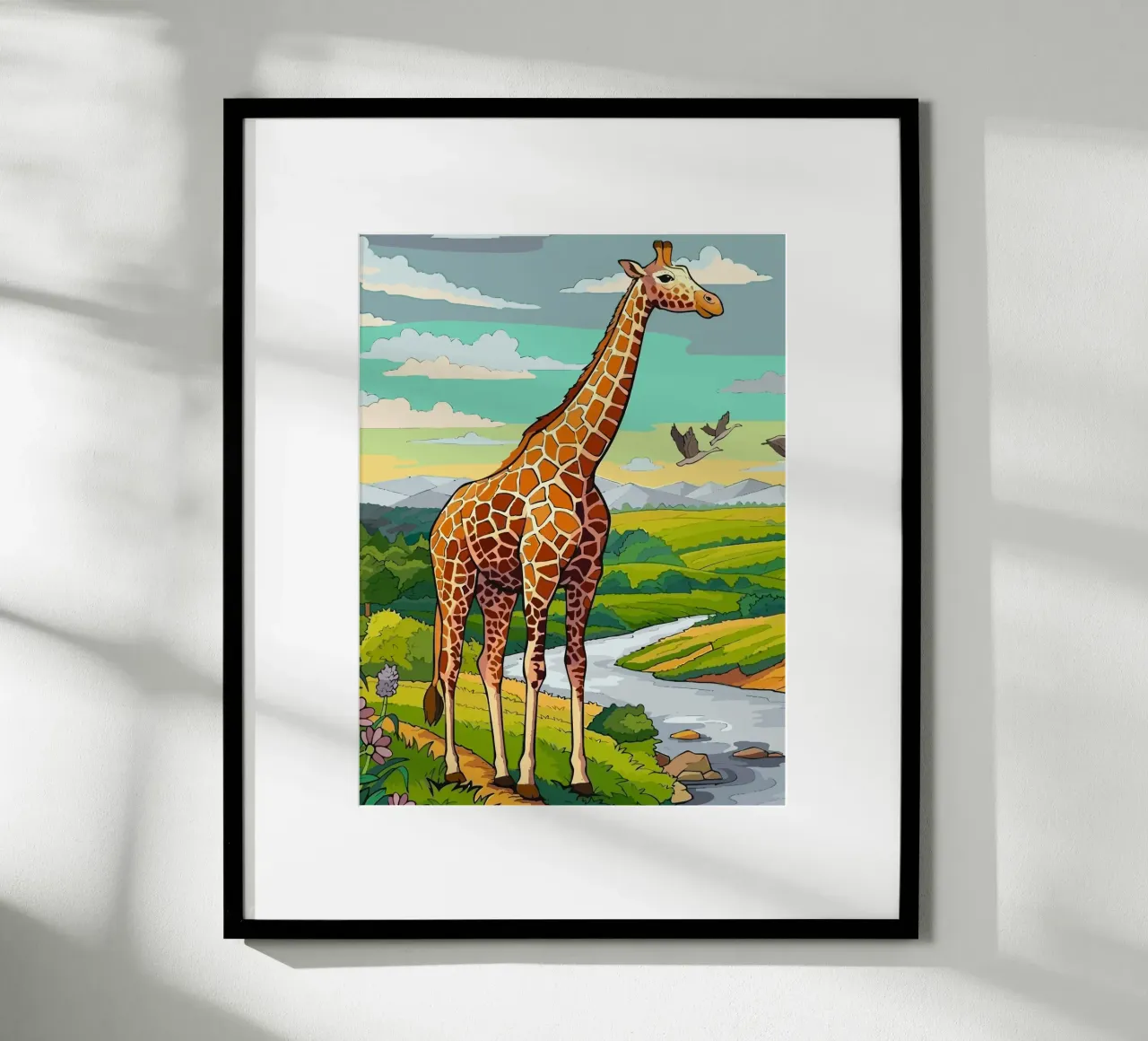 giraffe poster da Dumery Art