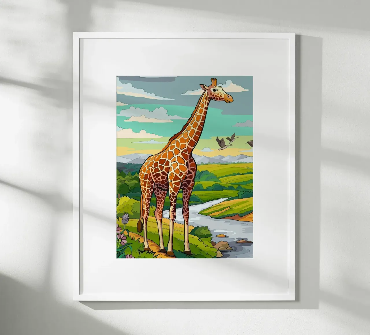 giraffe poster da Dumery Art