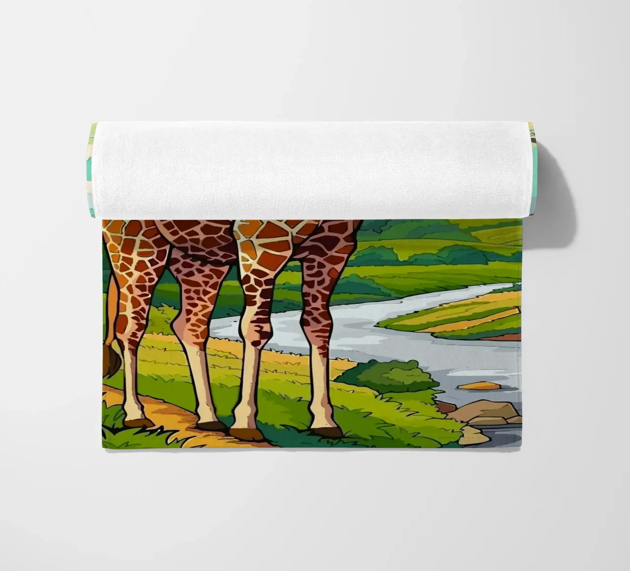 giraffe telo mare da Dumery Art