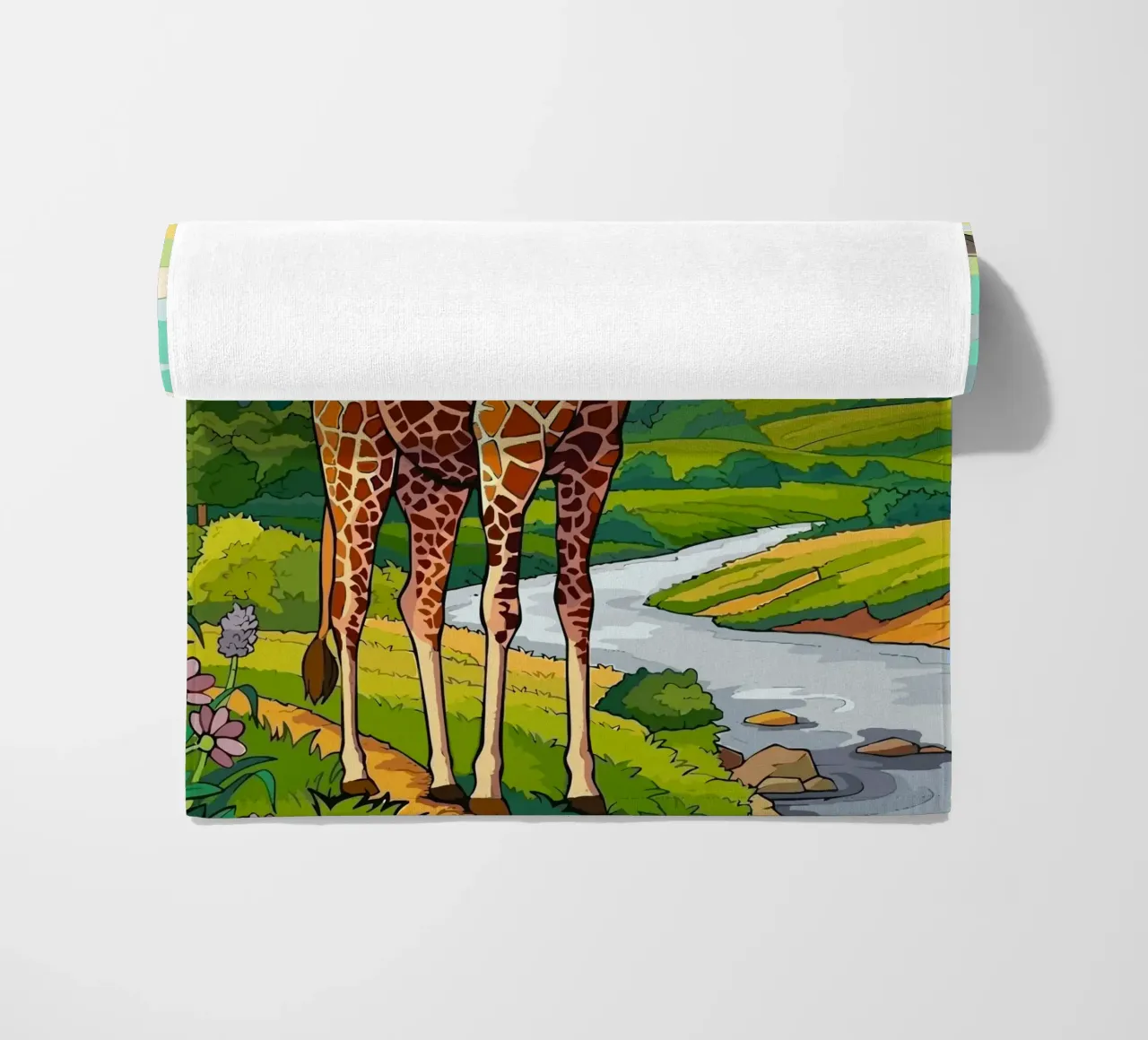 giraffe telo mare da Dumery Art