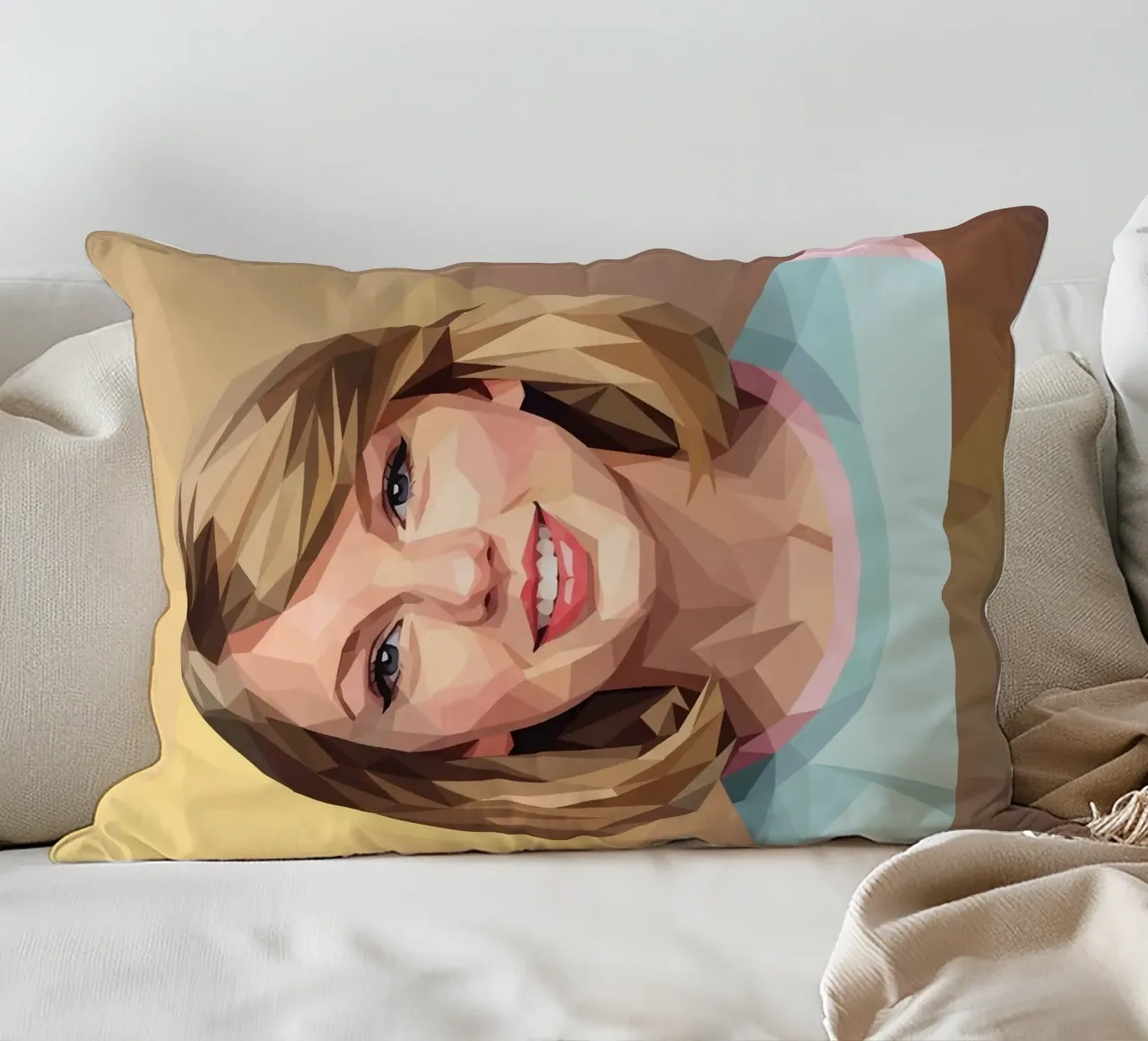 Taylor Swift Lowpoly cuscino da Low Profile