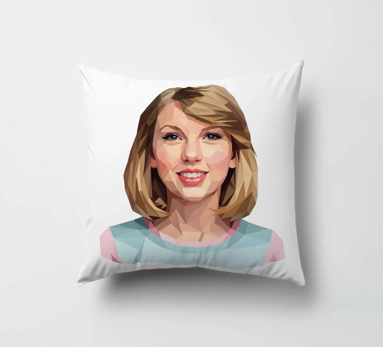 Taylor Swift Lowpoly cuscino da Low Profile